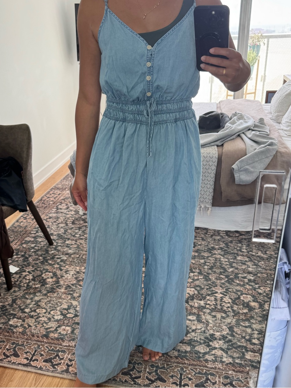 Thread & Supply Soft Denim Jumpsuit size M